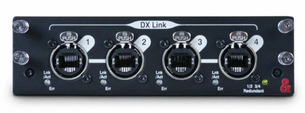 DLIVE DX EXPANDER FOR I/O DISTRIBUTION, 4 DX PORTS - EACH CARRYING 32×32 CHANNELS OF 96KHZ AUDIO,